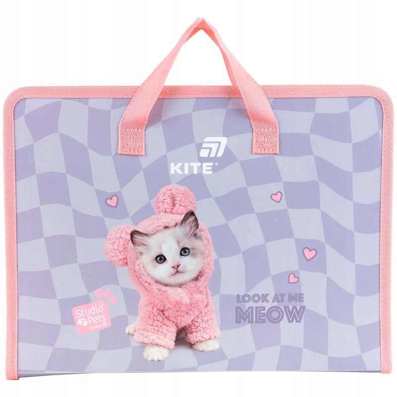 Teczka z rączką A4 Studio Pets Kite SP26-202 z kotkiem 
