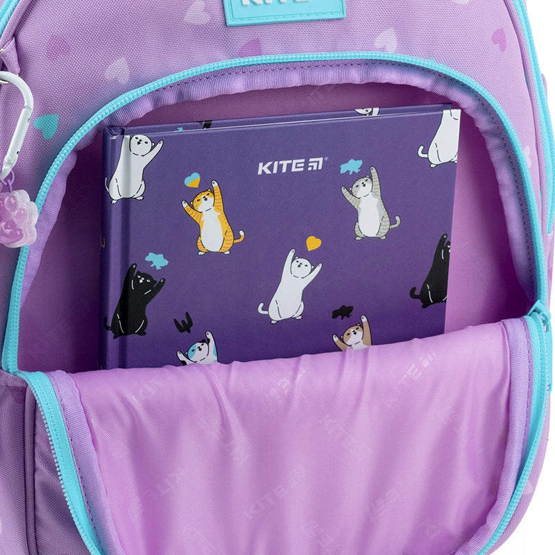 Plecak Kite Studio Pets wnętrze z organizerem