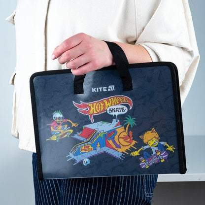 Teczka szkolna z rączką gruba A4 XL Hot Wheels
