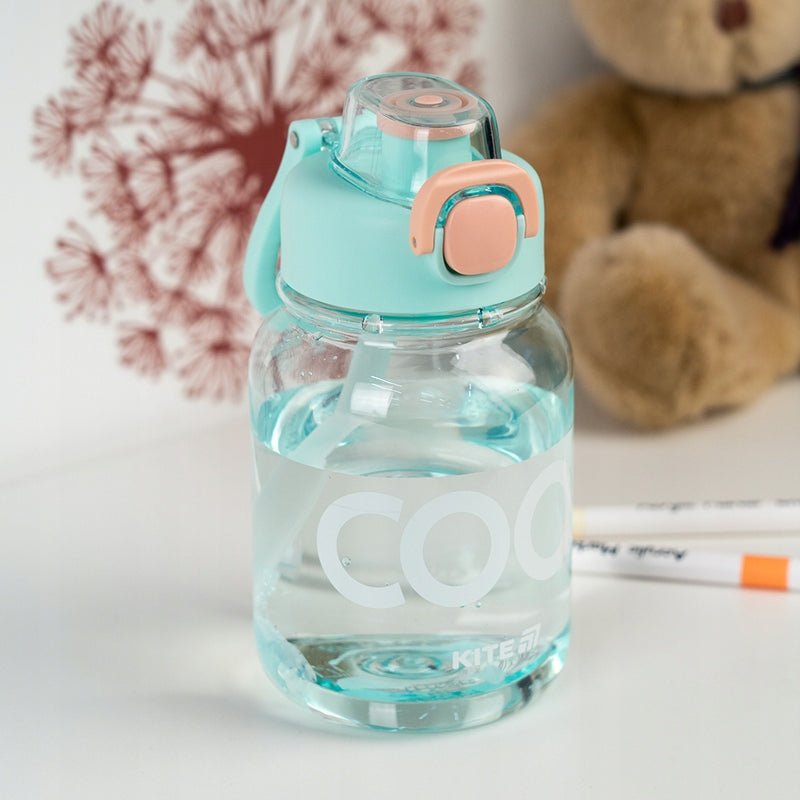 Bidon na wodę ze słomką 700 ml bpa free zielony Kite