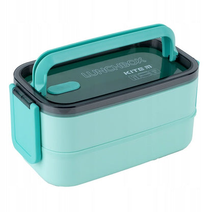 Zamknięty lunchbox Kite K23-183-2 z uchwytem, szczelny pojemnik na śniadanie do szkoły