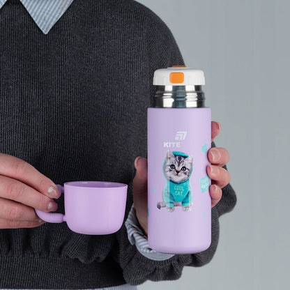 Termos z kubkiem dla dzieci metalowy 480 ml Studio Pets