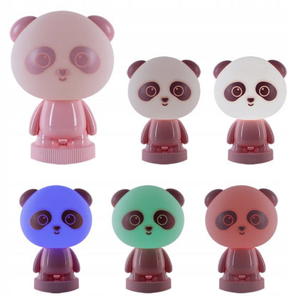 Lampa nocna panda dla dzieci rozne swiatlo
