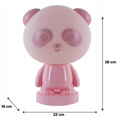 Lampa nocna panda dla dzieci rozmiar