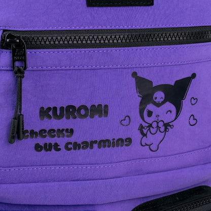 ozdobny print licencyjny Kuromi na plecaku młodzieżowym Kite