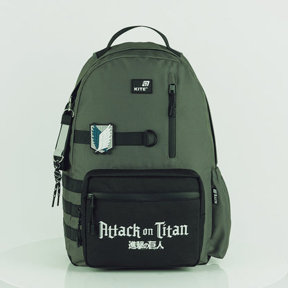 Batoh školní studentský Kite pro chlapce Attack on Titan zelený