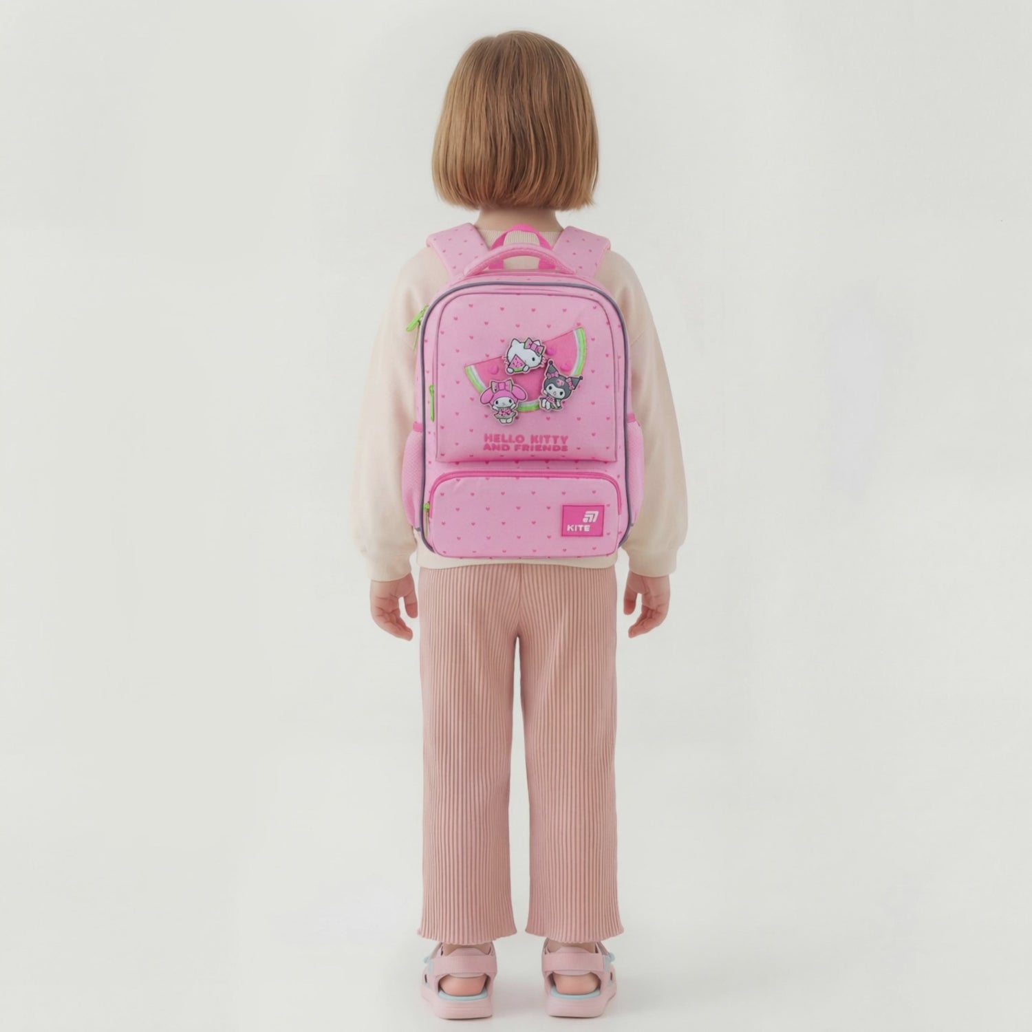 Batoh předškolní Kite Hello Kitty lehký a prostorný pro dívky 4–7 let