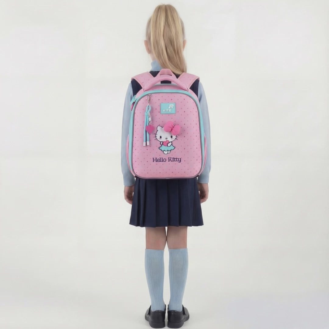Aktovka školní ortopedická pro dívky do 1. třídy Hello Kitty Kite