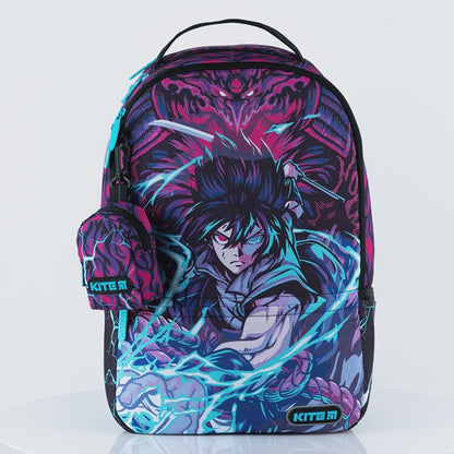 Batoh školní s USB originální vícebarevný teenagerský Anime Kite