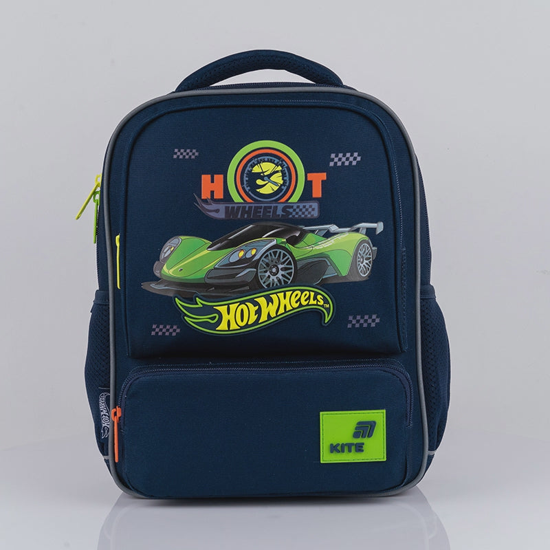 Batoh předškolní Kite Hot Wheels pro chlapce 4–7 let lehký a prostorný