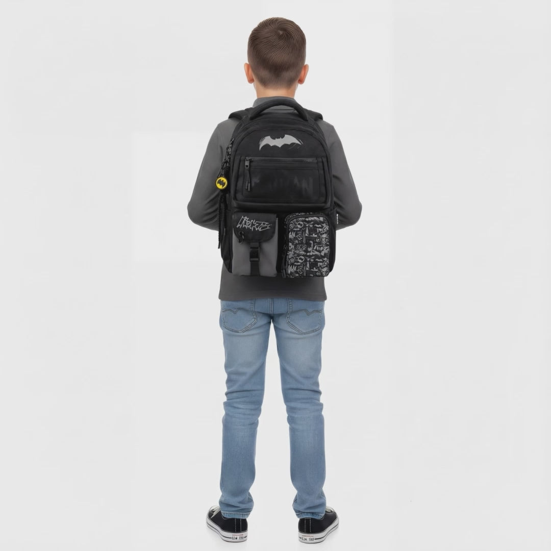 Batoh studentský školní pro chlapce 9–12 let černý DC Batman Kite