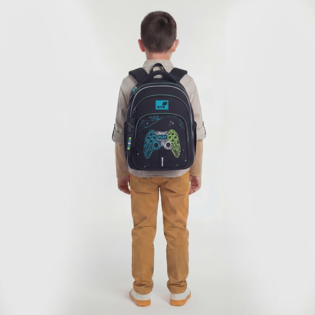 Batoh školní ortopedický Kite pro chlapce 9-12 let ergonomický černý