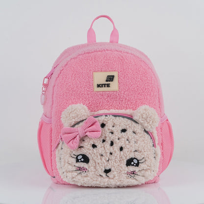 Batoh předškolní Kite Kids Pretty Kitty plyšový růžový pro dívku s oušky