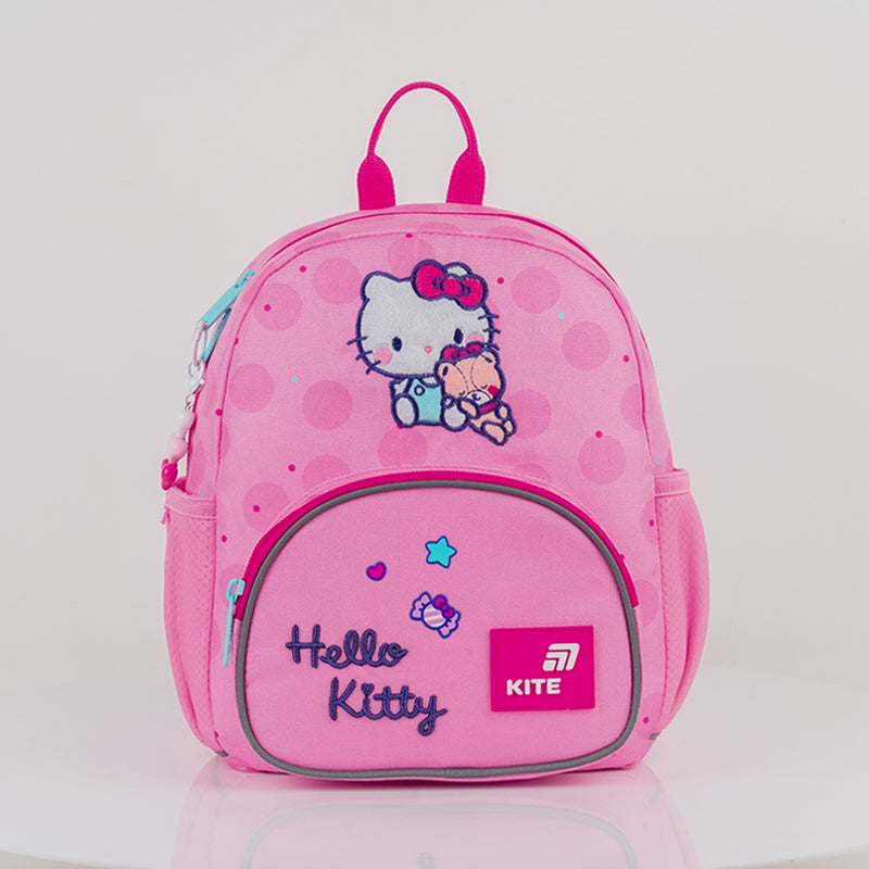 Batoh předškolní Kite Hello Kitty pro dívku růžový s přívěskem