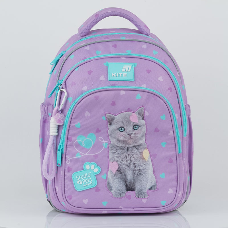 Batoh školní ortopedický Kite Studio Pets pro dívky  6–8 let