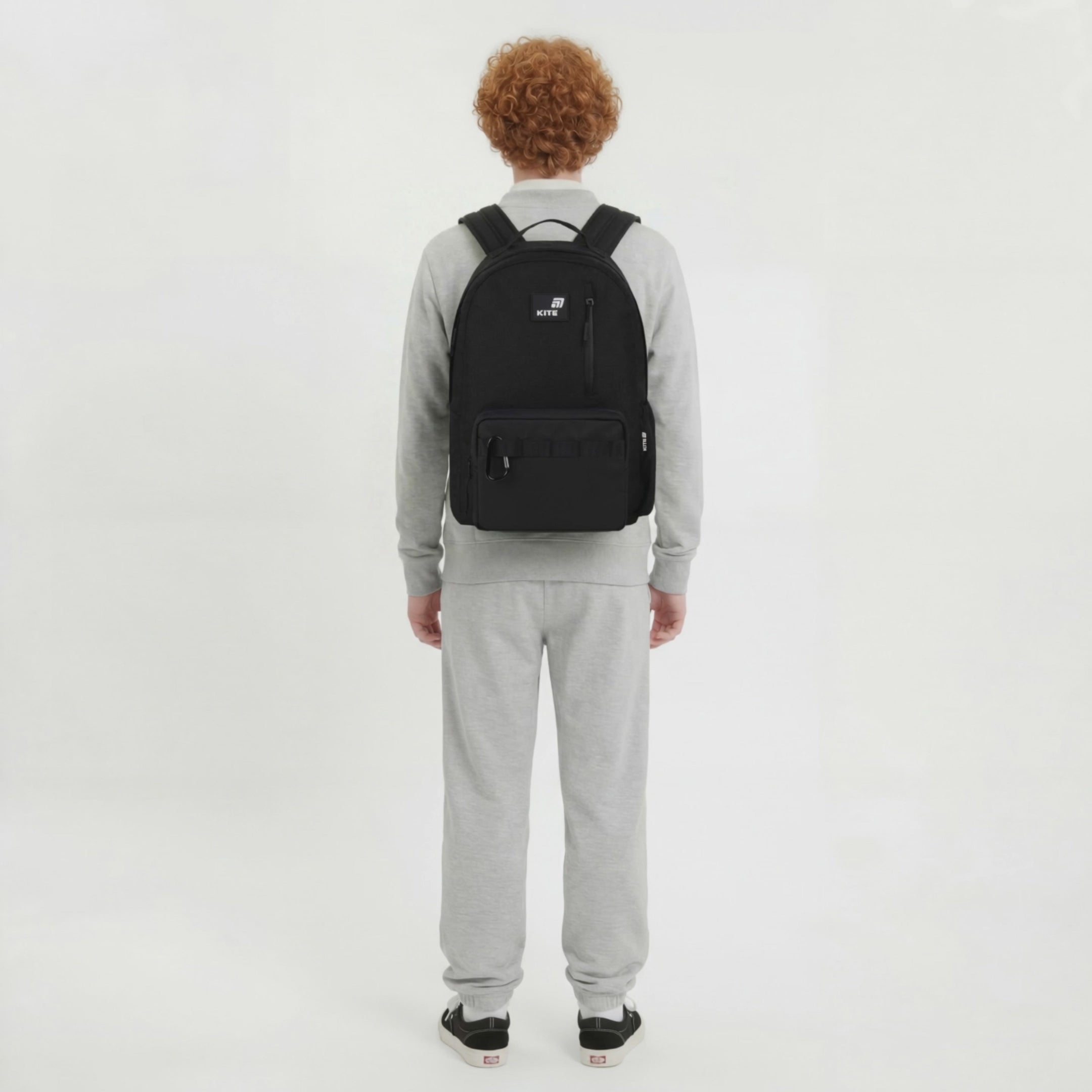 Batoh školní pro teenagery 13-17 let černý anatomická záda Black