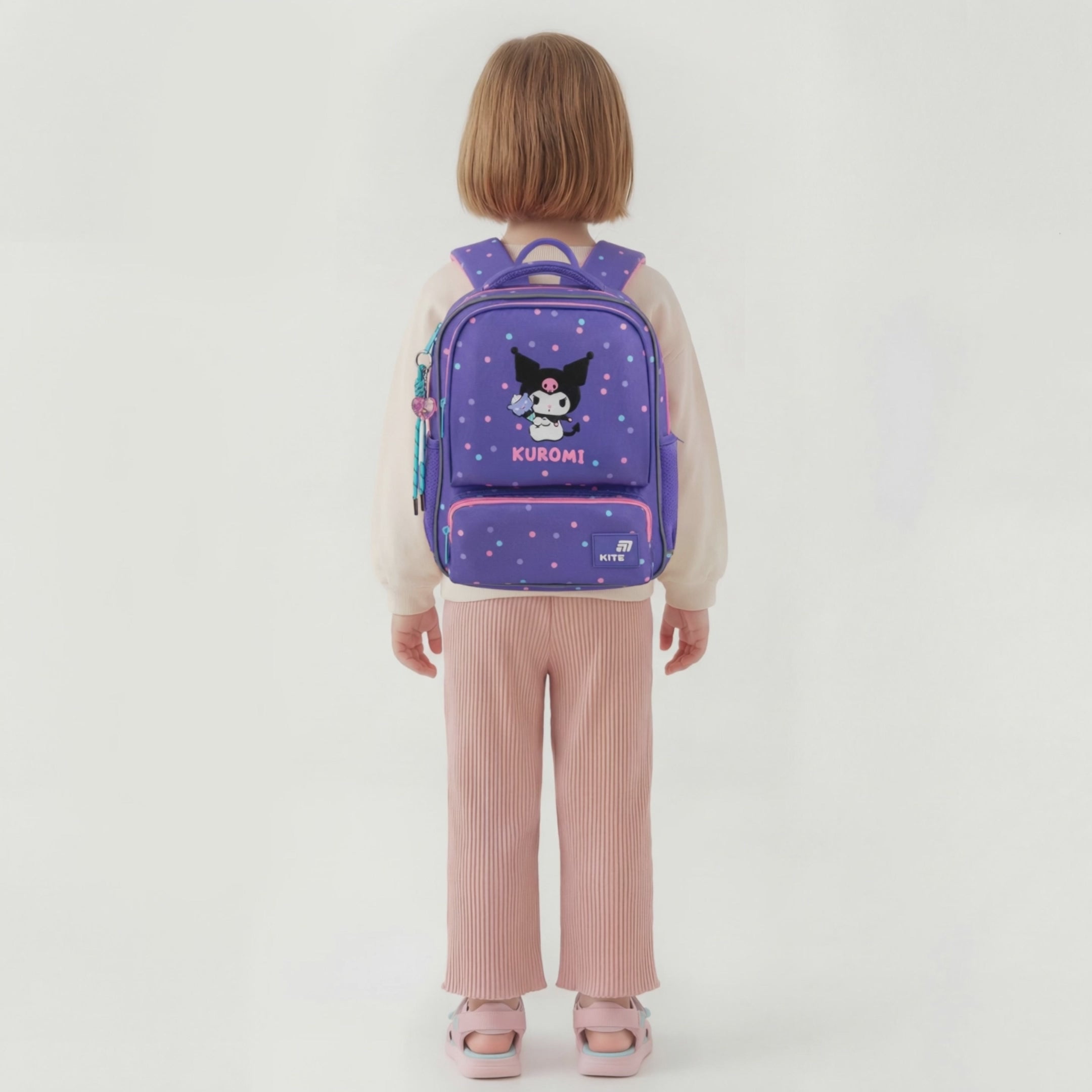 Batoh předškolní lehký a prostorný Kuromi pro děti 4–7 let